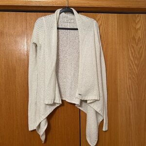 Gilly Hicks Cream Open Front Sweater